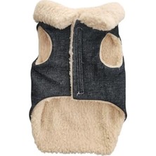 Esranın Dünyası Kot Ceket Şeklinde Köpek ve Kedi Kıyafeti, X-Large