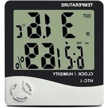 Esranın Dünyası Duvara Asılabilen Sıcaklık ve Nem Ölçer, Saatli Termometre