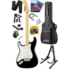 Esranın Dünyası Siyah Beyaz Elektro Gitar Seti, Üst Kalite Hsh Manyetik