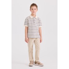 Panço Erkek Çocuk Kısa Kollu Ekru Tişört