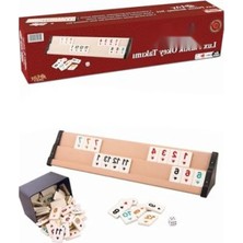 Esranın Dünyası Antibakteriyel Koyu Bej Plastik Okey Takımı