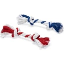 Esranın Dünyası Çift Düğümlü Diş Ipi Köpek Oyuncağı, 18X2,5X2,5 Cm, 50 gr