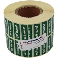 Esranın Dünyası 30MM x 10MM 5000 Adet Kuşe Rulo Etiket, Pratik Kullanım