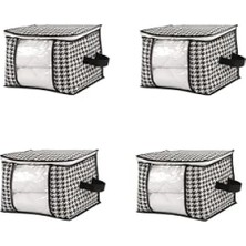 Esranın Dünyası 4 Adet Pencereli Çok Amaçlı Dolap Düzenleyici - Siyah