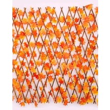 Esranın Dünyası Yapay Sarmaşık Balkon Bahçe Çiti Dekoru, Sonbahar Yapraklı