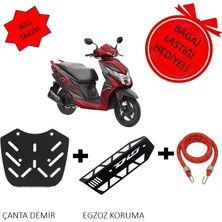 Honda Dio 110 Egzoz Koruma Sacı Demiri & Honda Dio 110 Arka Çanta Demiri 2021-2023