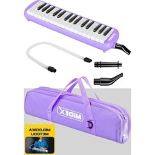 Esranın Dünyası Mor Melodika Seti, 32 Tuşlu ve Nota Yazılı Tuşlarla Eğlenceli Öğrenme