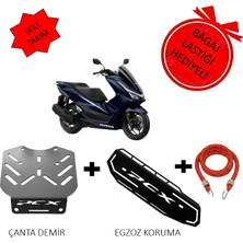 Honda Pcx Çanta Demiri & Honda Pcx 125/150 Uyumlu Egzoz Koruma Kapağı