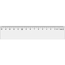 Esranın Dünyası Şeffaf 15 cm Cetvel, Ölçüm Için Pratik Araç