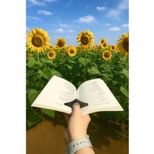 Esranın Dünyası Tek El Kitap Okuma Aparatı, Kitap Ayracı Siyah Renk