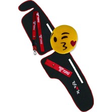 Tusba Market Tofaş Şahin Doğan Kartal Eski Model Alçak Göğüs Nakışlı Torpido Halısı / Emoji Oto Boyun Yastığı + Aksesuar