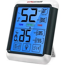 Esranın Dünyası Dokunmatik Dijital Termometre ve Nem Ölçer, 10 cm Ekran