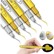 Esranın Dünyası Gümüş ve Altın Kalem Marker Seti - Reçine Varak Gold Kalem