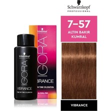 Schwarzkopf Vibrance 7-57 Altın Bakır Kumral Saç Boyası 60ml