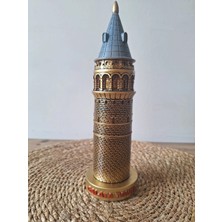 Hediye Seviyorum Galata Kulesi Biblo Altın Küçük 23CM