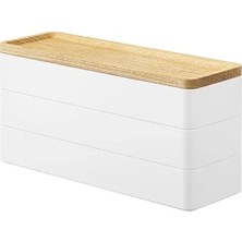 Esranın Dünyası Üç Katlı Pratik Takı Kutusu - Beyaz