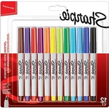 Esranın Dünyası Süper Ince Uçlu 12'li Kalıcı Markör Seti, Karışık Renkler