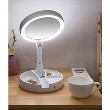 Esranın Dünyası USB Kablolu Katlanabilir Makyaj Aynası, 21 LED Işıklı