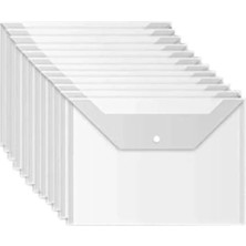 Esranın Dünyası A4 Çıtçıtlı Dosya Seti, 12 Adet, Şeffaf Tasarım