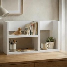 Esranın Dünyası Ahşap Masaüstü Düzenleyici Raf, Ofis ve Mutfak Için Kullanışlı Organizer