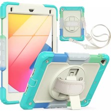 Asnazz Newface Apple iPad 5 Air 9.7 Kılıf Tablet Rainbow Kapak - Turkuaz