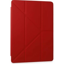 Asnazz Newface Samsung Galaxy Tab A9 Plus Kılıf Kalemlikli Mars Tablet Kılıfı - Kırmızı