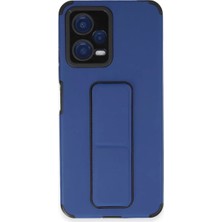 Asnazz Newface Xiaomi Poco X5 5g Kılıf Mega Standlı Silikon - Mavi