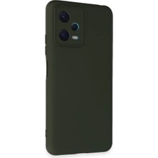 Asnazz Newface Xiaomi Redmi Note 12 5g Kılıf Nano Içi Kadife Silikon - Koyu Yeşil