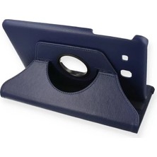 Asnazz Newface Samsung Galaxy T560 Tab E 9.7 Kılıf 360 Tablet Deri Kılıf - Lacivert