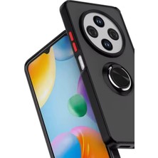 Asnazz Newface Xiaomi Redmi 14C Kılıf Montreal Yüzüklü Silikon Kapak - Siyah