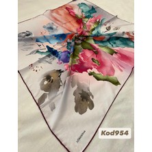 Venossa Dijital Soft Eşarp - El Dikişli