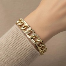 Xuping Jewelry Halka Üç Taşlı Zirkon Taşlı Bileklik
