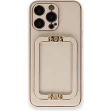 Asnazz Newface Apple iPhone 14 Pro Max Kılıf Coco Elit Kapak - Gold