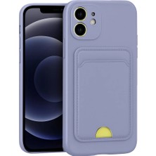 Asnazz Newface Apple iPhone 11 Kılıf Kelvin Kartvizitli Silikon - Lila