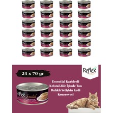 Reflex Plus Essential Et Suyunda Pasifik Ton Balıklı Yetişkin Kedi Konservesi 24X70 gr