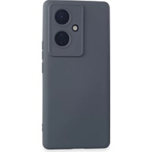 Asnazz Newface Vivo V29 Lite Kılıf Nano Içi Kadife Silikon - Gri