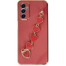 Asnazz Newface Samsung Galaxy A14 4g Kılıf Esila Silikon - Kırmızı