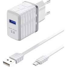 Asnazz Newface C32Q 3.0 Quick Micro USB Seyahat Şarj Cihazı