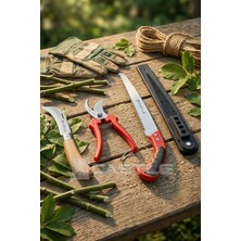Lazbisa Lz-k11 Budama Makası Budama Testeresi Ve Aşı Çakısı Bıçağı 3 Lü Set