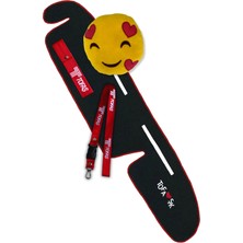 Tusba Market Tofaş Şahin Doğan Kartal Yeni Model Yüksek Göğüs Nakışlı Torpido Halısı / Emoji Oto Boyun Yastığı + Aksesuar