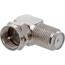 Softcam Atlanta F Konnektör L Fiş 90 Derece Çevirici (5 Adet)