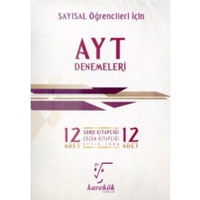 Cengage Learning AYT Sayısal Öğrencileri İçin 12li Denemeleri Karekök Yayınları