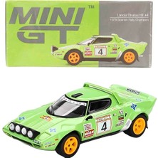1:64 Mini Gt Lancia Stratos Hf #4 1979 Spanish Rally Champion Diecast Model Araba