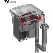 Valkyrie Akvaryum Askılı Şelale Filtre 3W 250 L/h Sessiz Çalışma Yüzey Temizleyici Sünger Filtreli