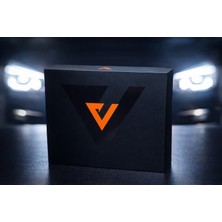 Asnazz H4 Platinum Mercekli LED Far Ampulü 12V Çift Fazlı Uzun Kısa Fanlı Beyaz Işık