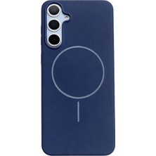 Fenza Samsung Galaxy S24 Fe Uyumlu Içi Kadife Magsafe Wireless Şarj Özellikli Lacivert Renkli Telefon Kılı
