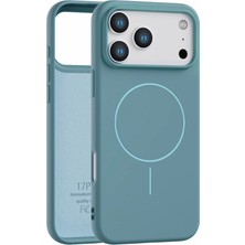 Fenza iPhone 17 Pro Max Uyumlu Içi Kadife Magsafe Wireless Şarj Özellikli Yeşil Renkli Telefon Kılıfı