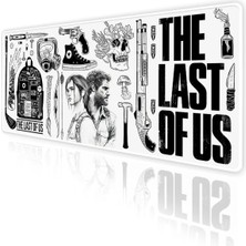 Last Of Us Large Gaming Mouse Pad 70X30 cm Kaymaz Taban Dikişli Kenar Masa Matı