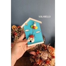 Nart Handicraft Renkli Ev Hediyesi | 2 Kancalı Anahtarlık | Minimal El Yapımı Anahtar Askısı | Volarello