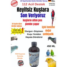 Feroxit 250 ml Garlic (Keyifsiz  ve Durgun Kuşlanızda  Kısa Sürede Gözle Görülür Iyileşme)